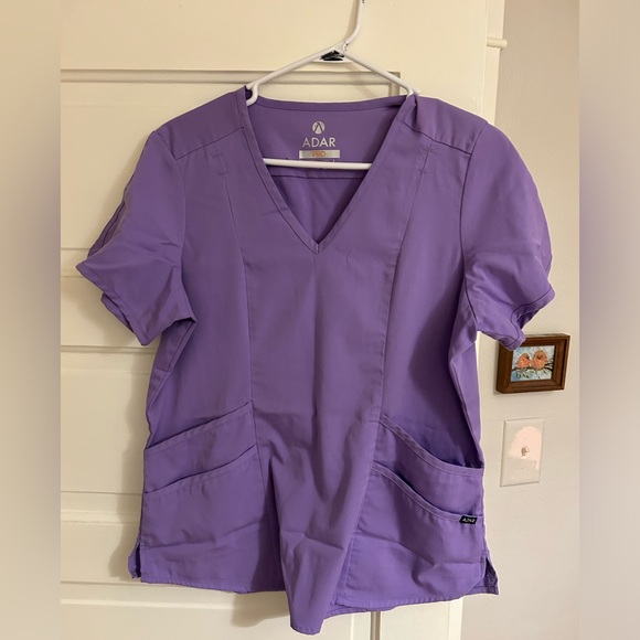 Adar Purple Scrub Top Large - Picture 1 of 2